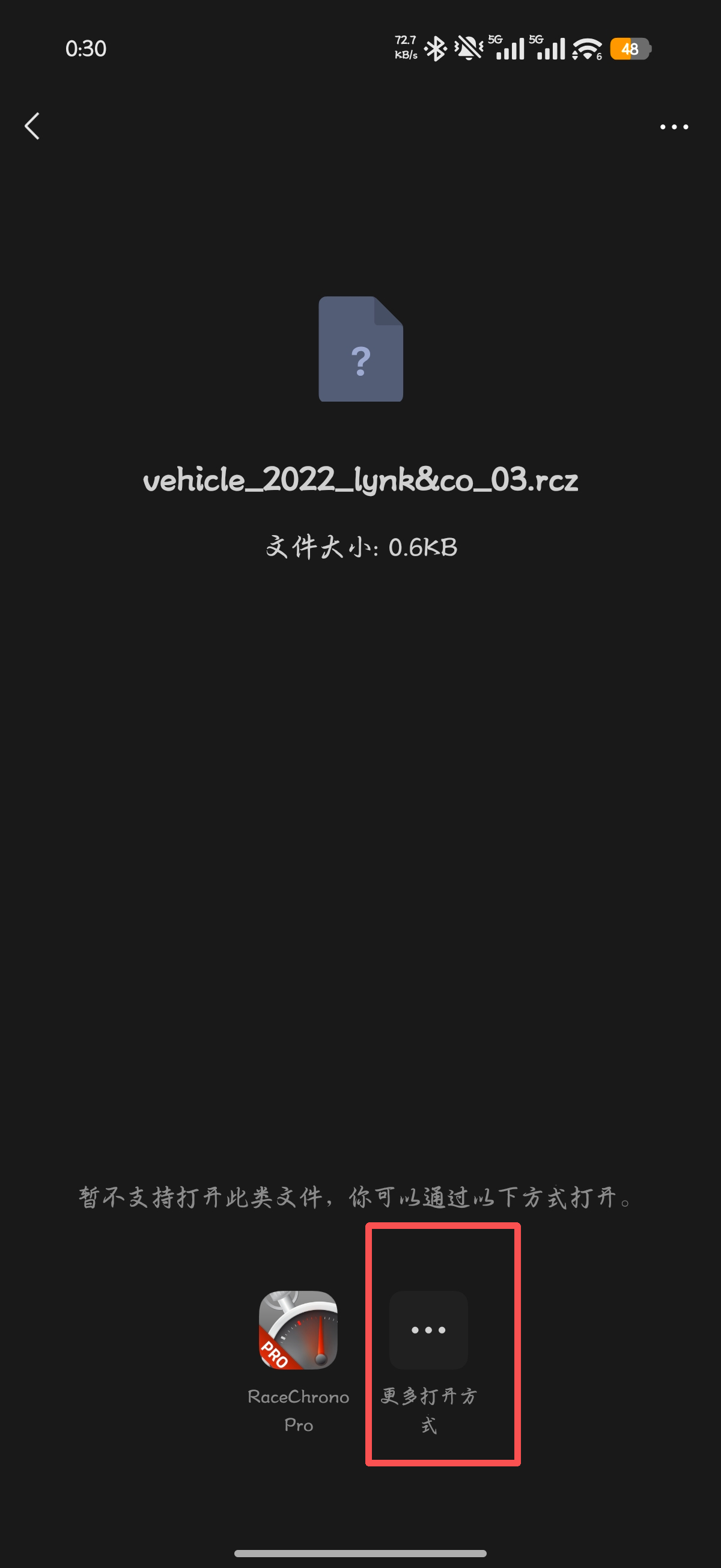 文件预览页面，点击更多打开方式